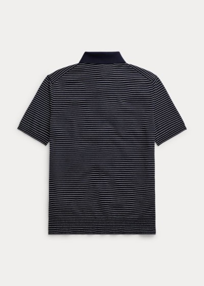 Men's Ralph Lauren Striped Silk-Cotton Sweater | 935176WSJ